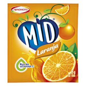 Refresco em pó Mid LARANJA 25g