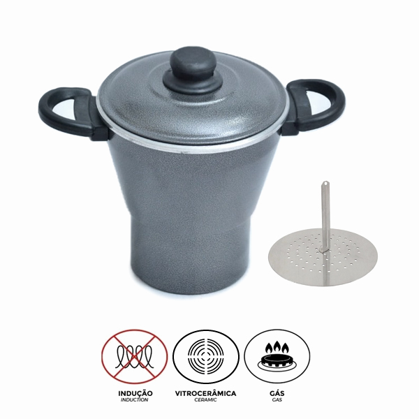 Cuscuzeira de Alumínio Craqueada DuSertão