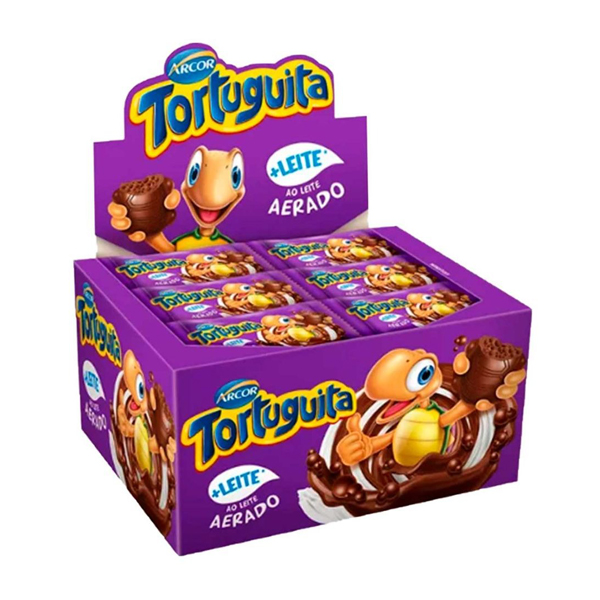Caixa de Chocolate Tortuguita Aerado 24x11,5g