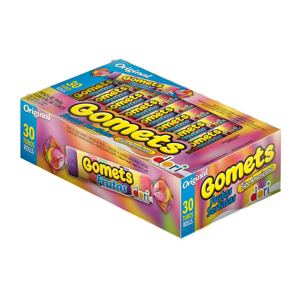 Goma de Frutas Tubo Gomets Dori 30x32guni