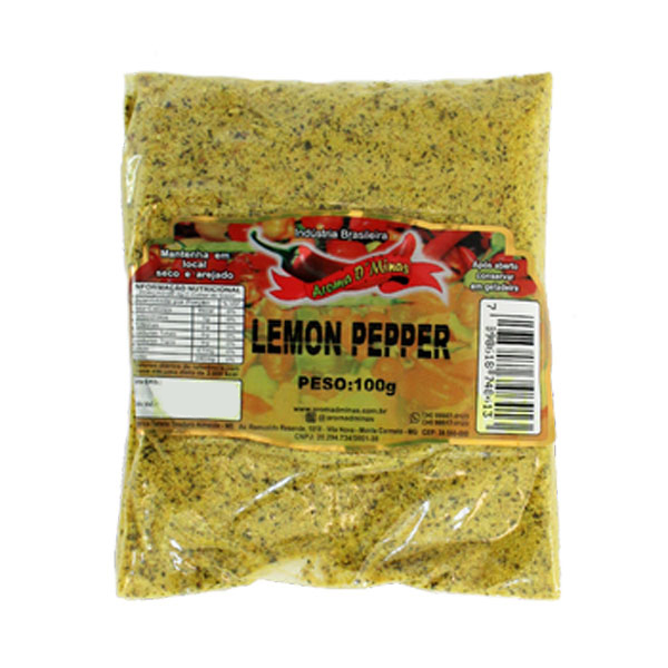 Tempero Lemon Pepper Aroma D'Minas 100g