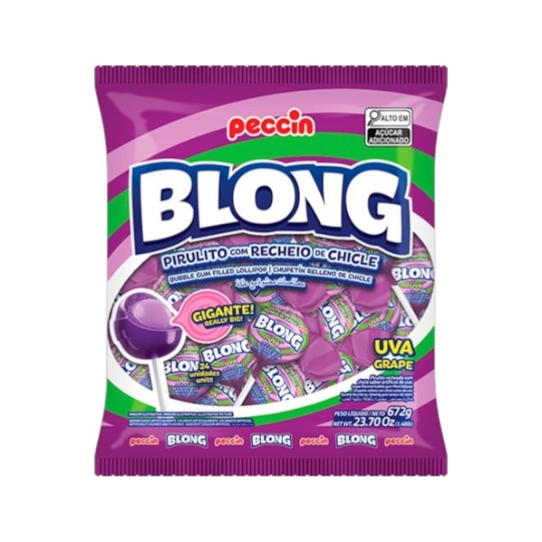 Pirulito Blong Uva 672g