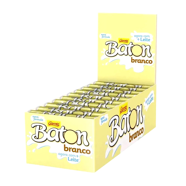 Caixa de Chocolate Branco Baton 30x16g